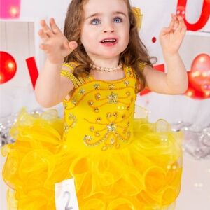 Yellow Cupcake Pageant Dress